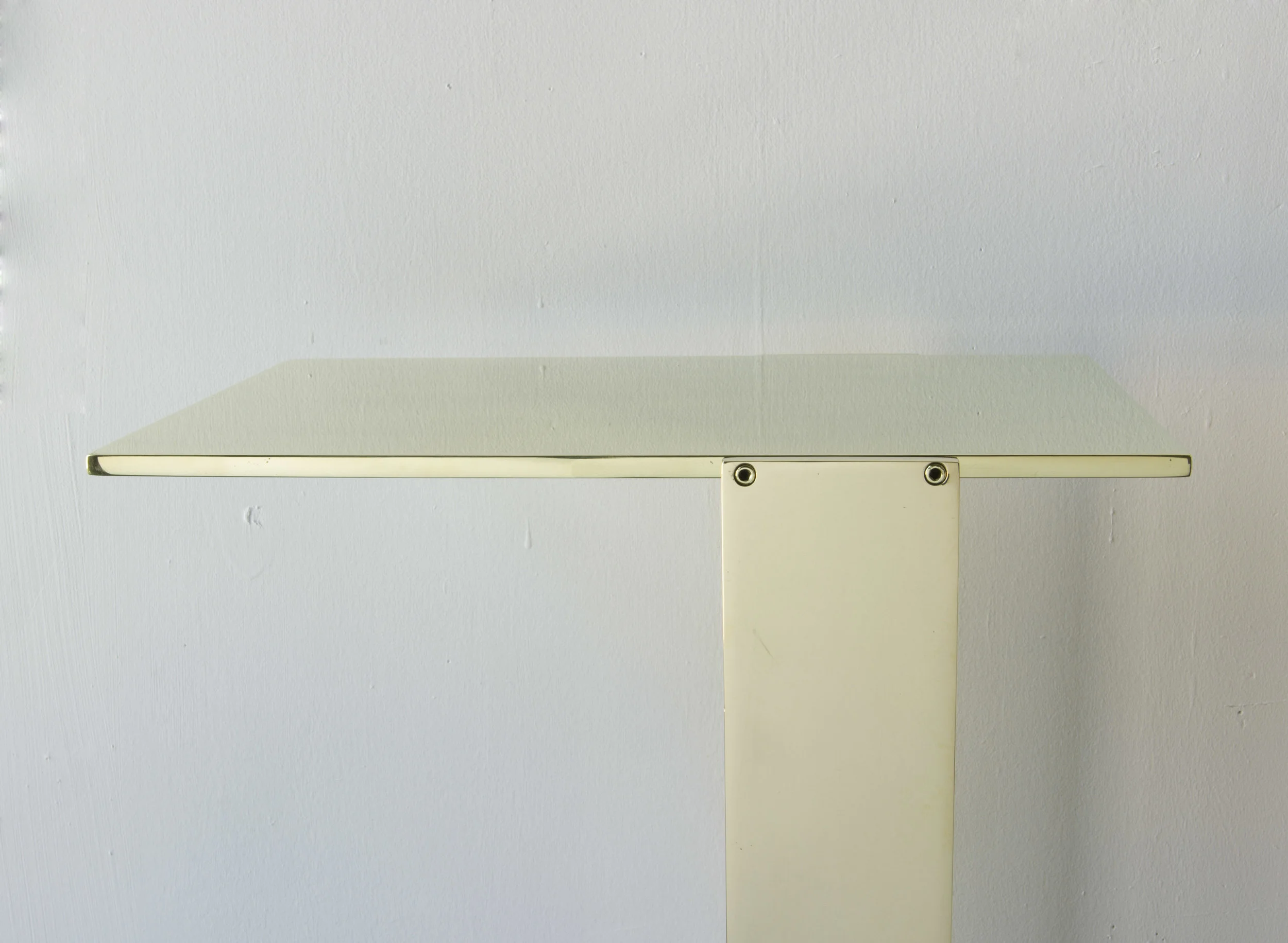 UNTITLED SIDE TABLE 1.0 - POLISHED UNLACQUERED BRASS — ADAM OTLEWSKI